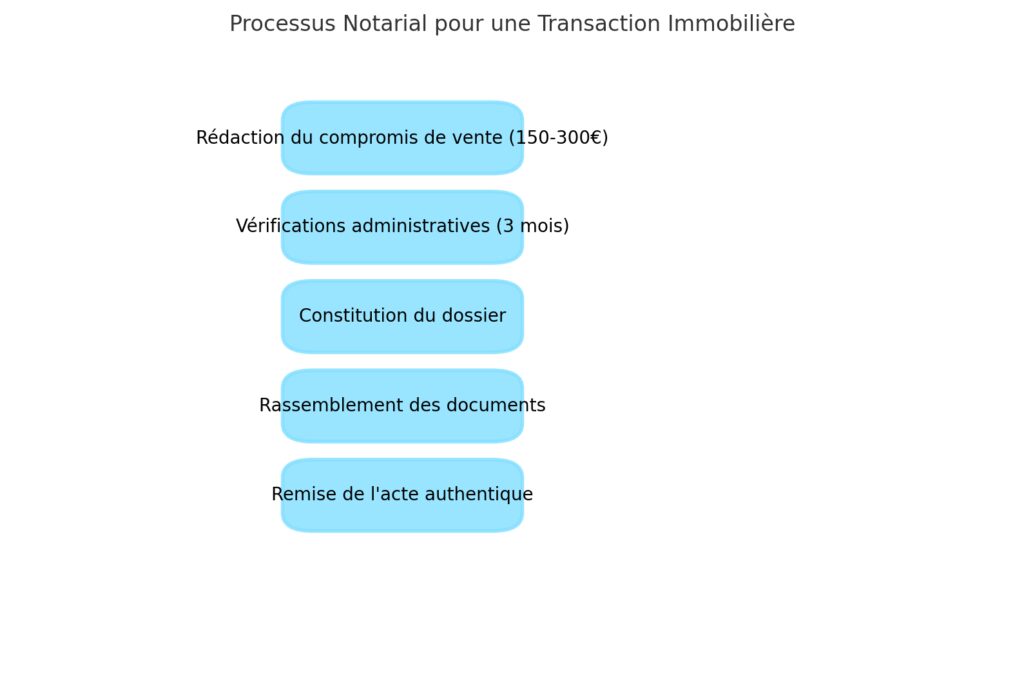 Les étapes clés de l'intervention du notaire