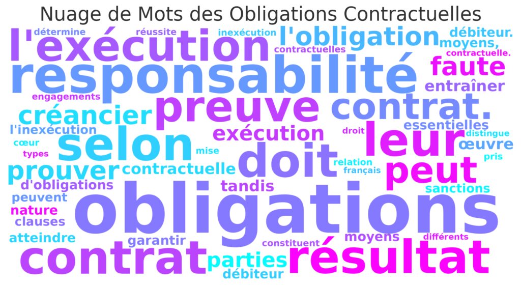 Les obligations contractuelles des parties