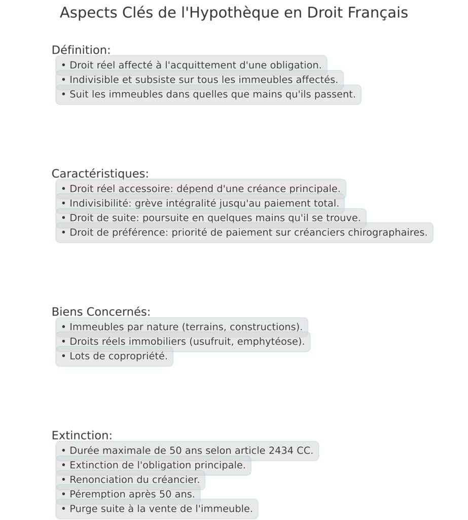 Définition et caractéristiques de l'hypothèque