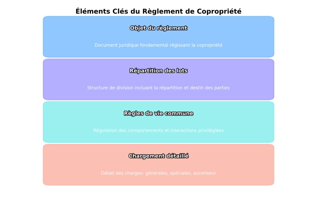 Le règlement de copropriété et son application