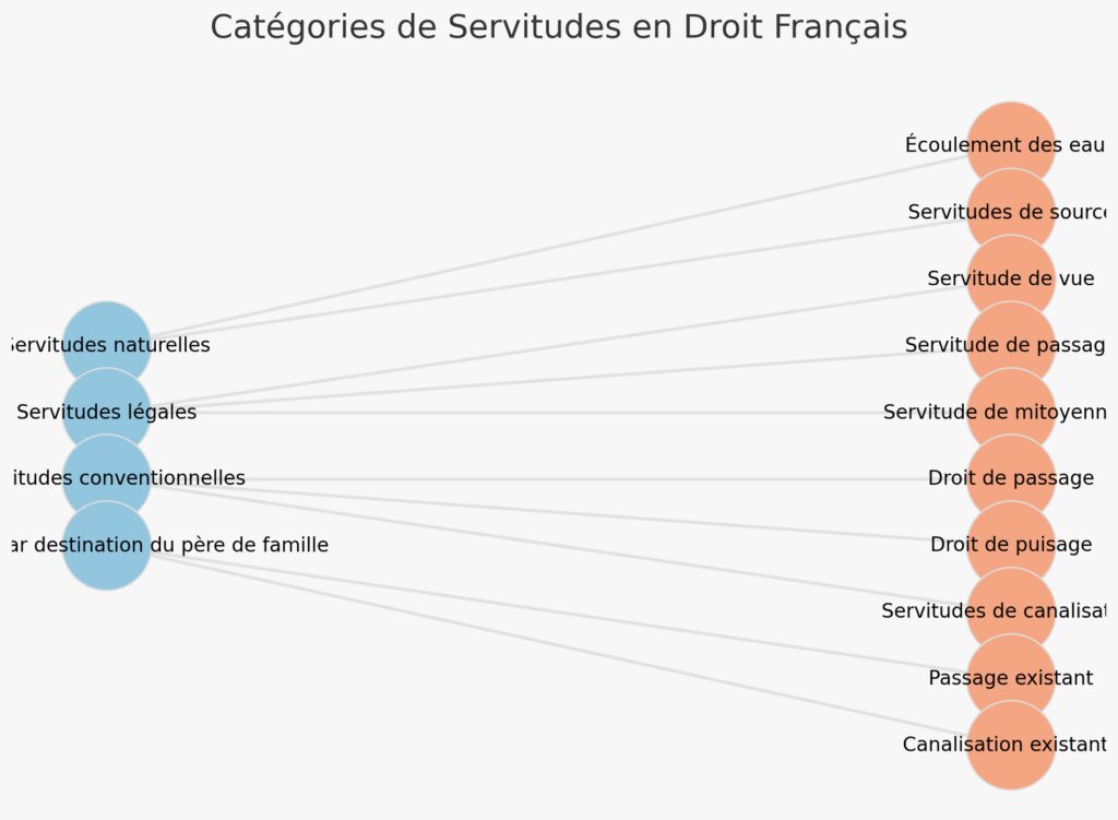 Les différents types de servitudes en droit français